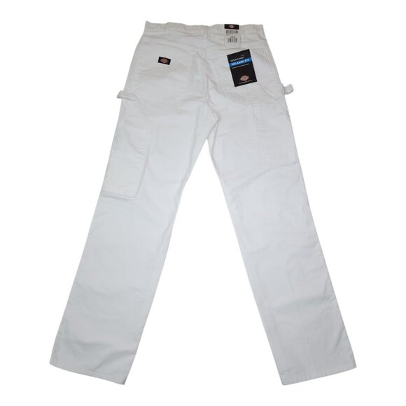 Dickies Mens White Utility Pants Relaxed Fit Multiple Tool Pockets & Loops 32X34 - Picture 10 of 11